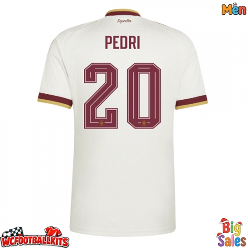 Spain Pedri Gonzalez #20 Replica Away Stadium Shirt World Cup 2026 Short Sleeve